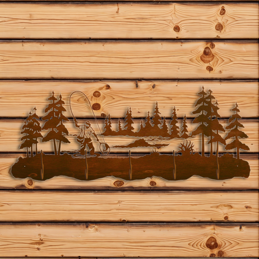 CH-5561 Fly Fishermen Scenic Five Hook