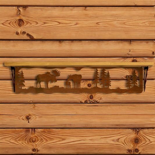 SW-7032 Moose Family 34" Shelf
