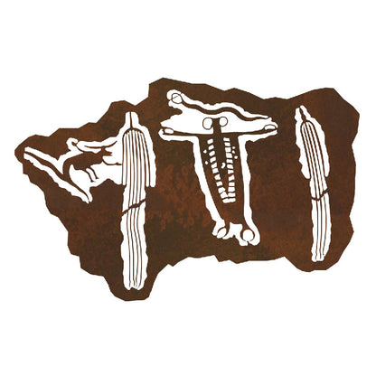 Barrier Canyon Shaman Wall Art - 42"