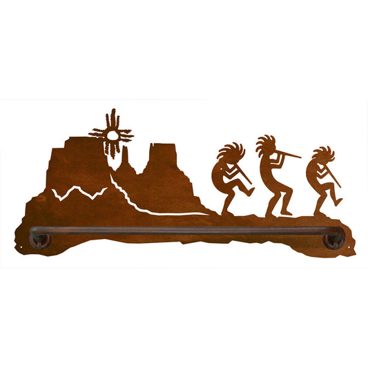 Kokopelli Scenic Hand Towel Bar