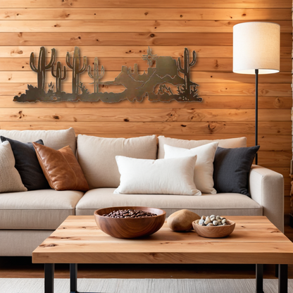 Desert Scene Wall Art - 57"