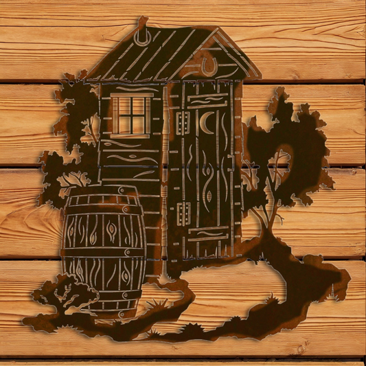 WA-3057 Outhouse Wall Art - 30"