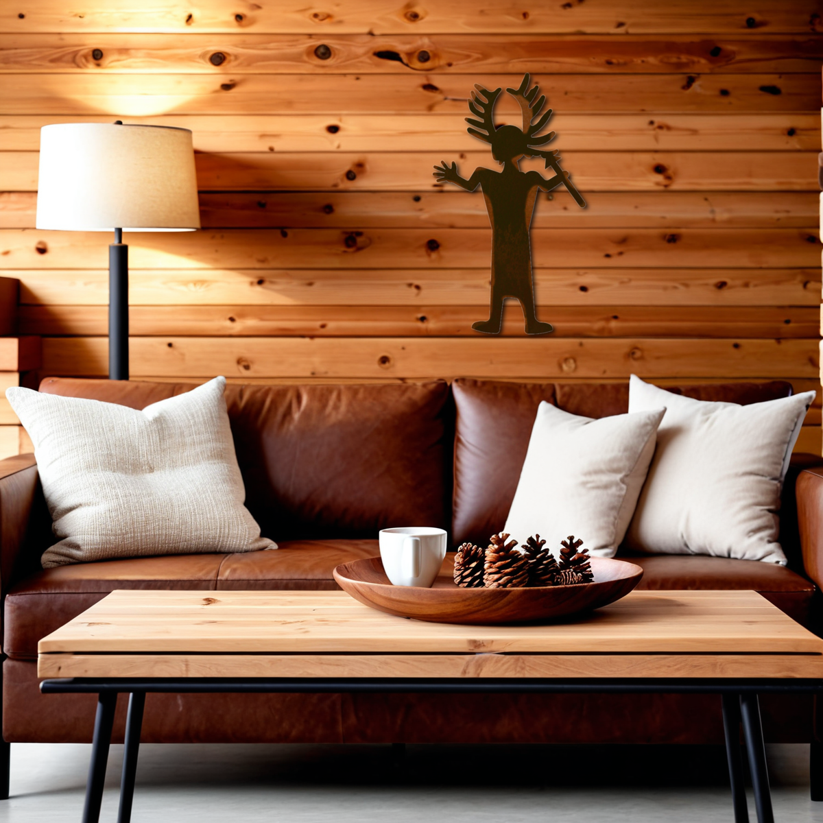 Antler Man Wall Art - 42"