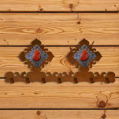 KC-2137 Red Jasper Stone Key Chain Holder