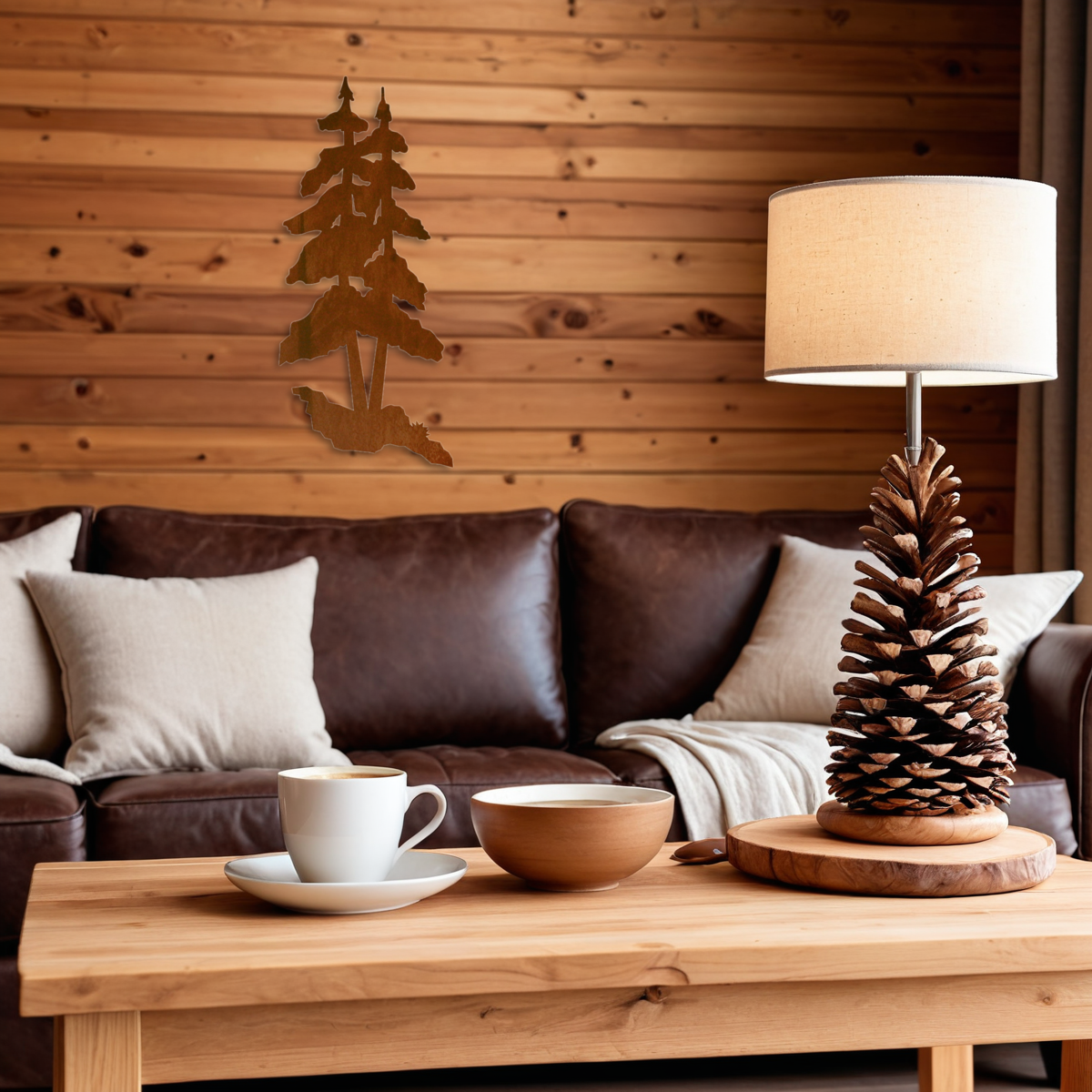 Pine Tree Three Wall Art - 42"