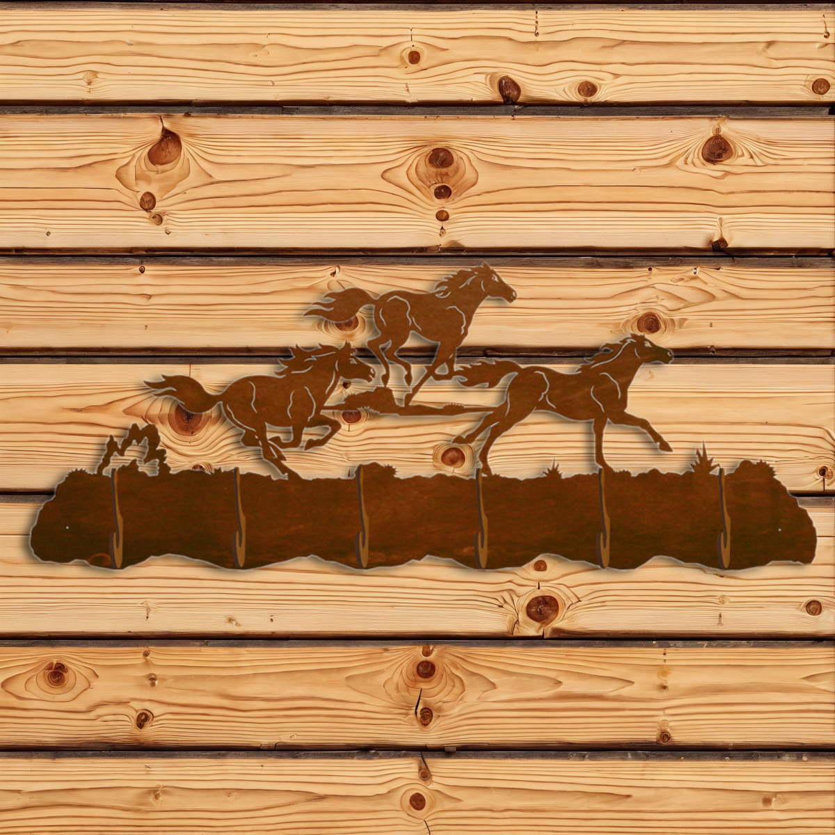 CH-5772 Wild Horses Scenic Six Hook