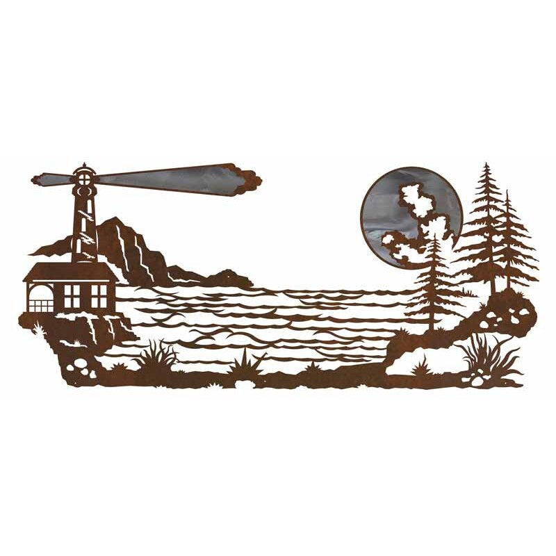 Light House 57" Burnished Wall Art