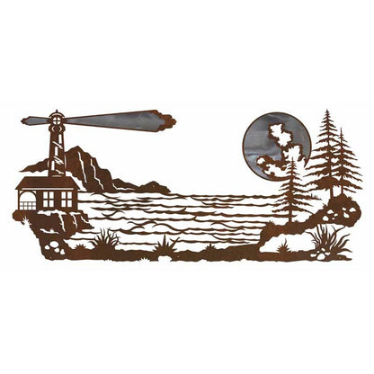 Light House 57" Burnished Wall Art