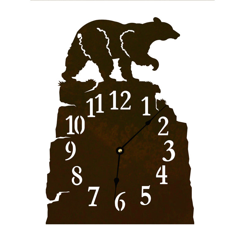 CL-7001 Black Bear Table Clock