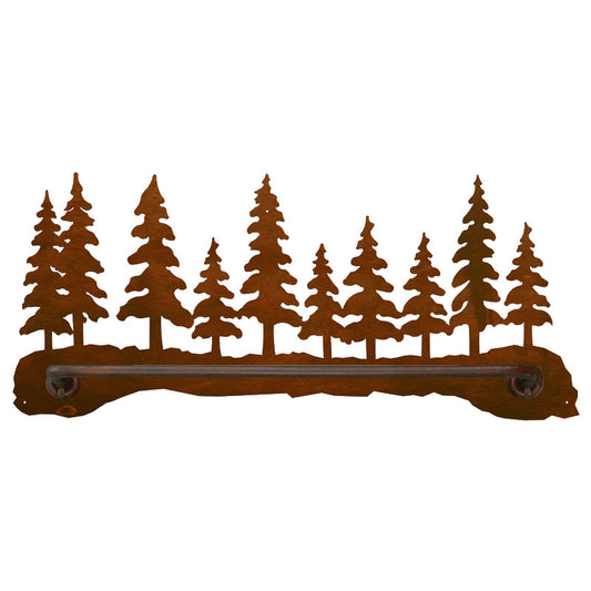 Pine Forest Scenic Hand Towel Bar
