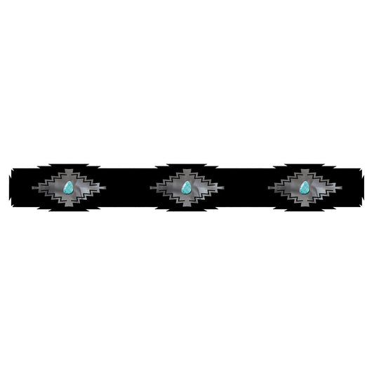RR-6004 Desert Diamond with Turquoise 30" Rug Holder
