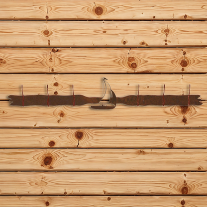 CH-5667 Sailboat Six Hook Burnished
