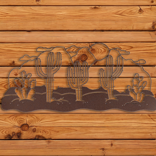 WA-1320 Warm Desert Scene Wall Art