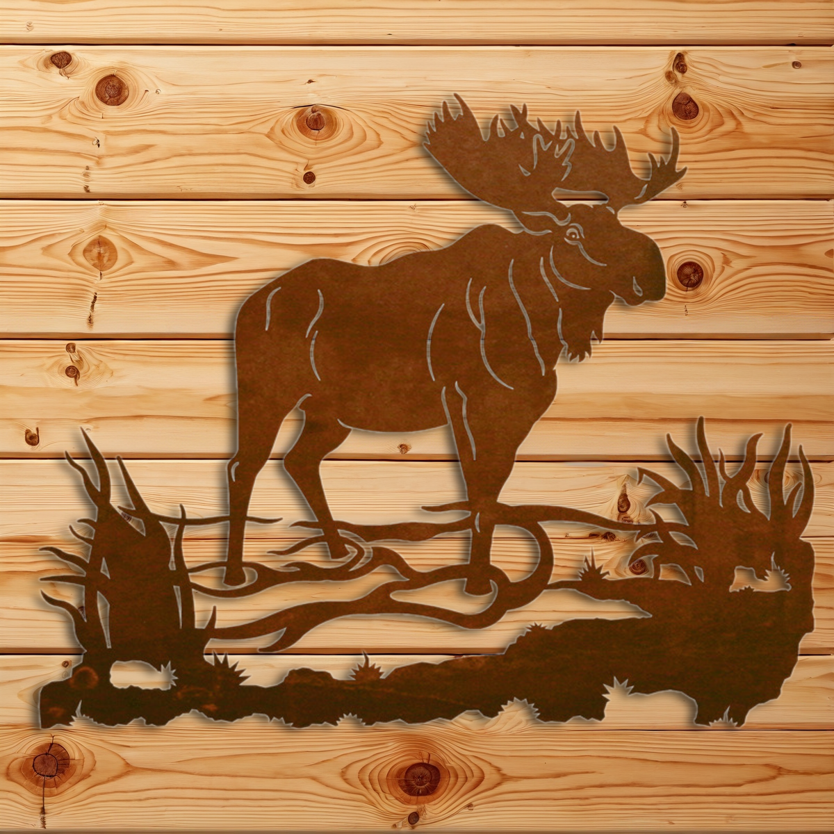 WA-3030 Moose Wall Art - 30"