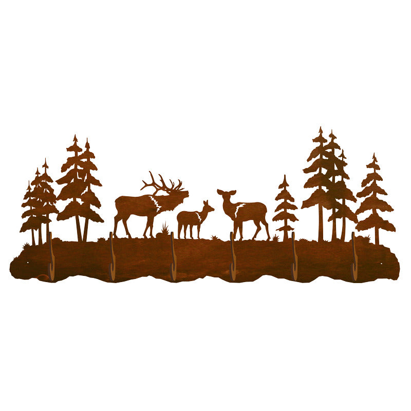 Elk Family Scenic Six Hook