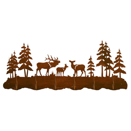 Elk Family Scenic Six Hook