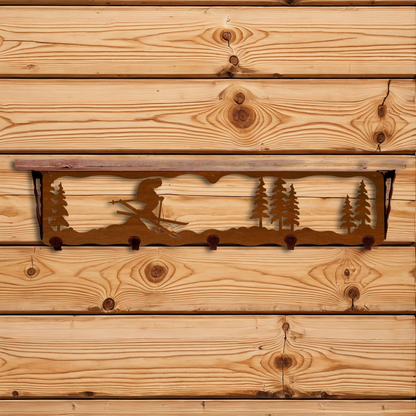 SW-4729 Skier 34" Coat Hook Shelf