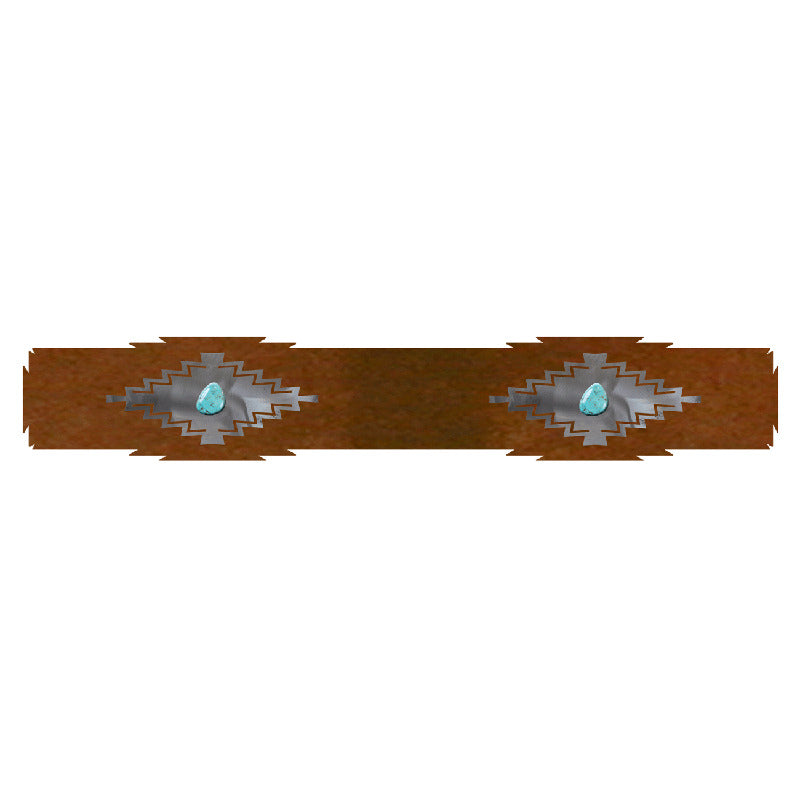 RR-6002 Desert Diamond with Turquoise 24" Rug Holder