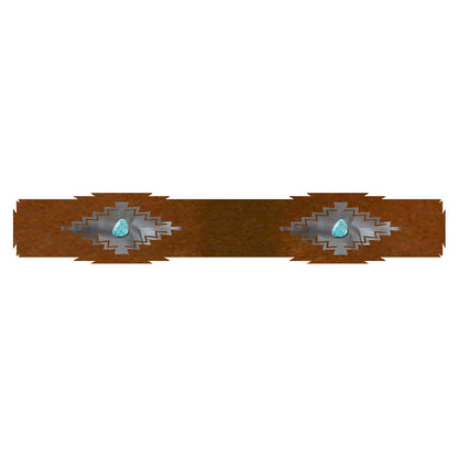 RR-6002 Desert Diamond with Turquoise 24" Rug Holder