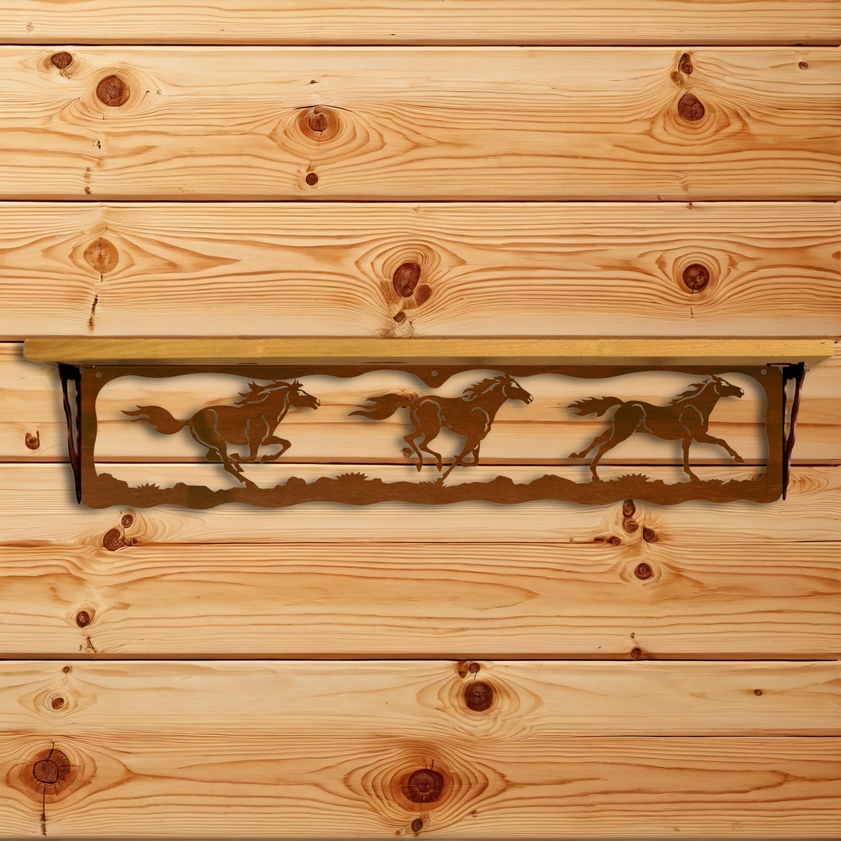SW-7040 Running Horse 34" Shelf