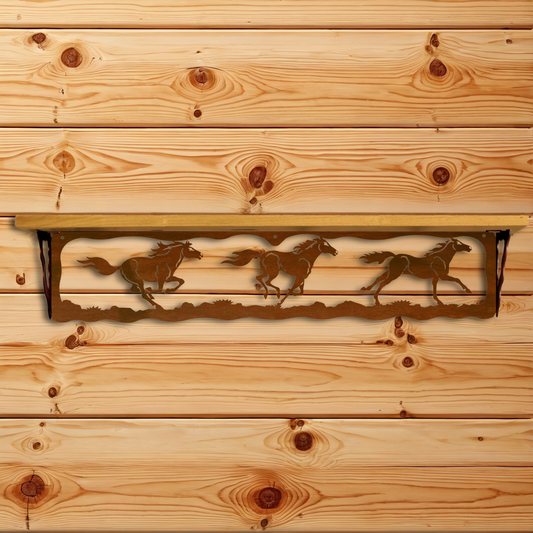 SW-7040 Running Horse 34" Shelf