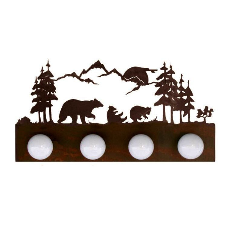 LST-7400 Bear Family Four Light Vanity