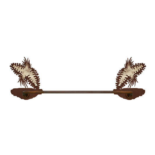 Pine Cone Hand Towel Bar Burnished