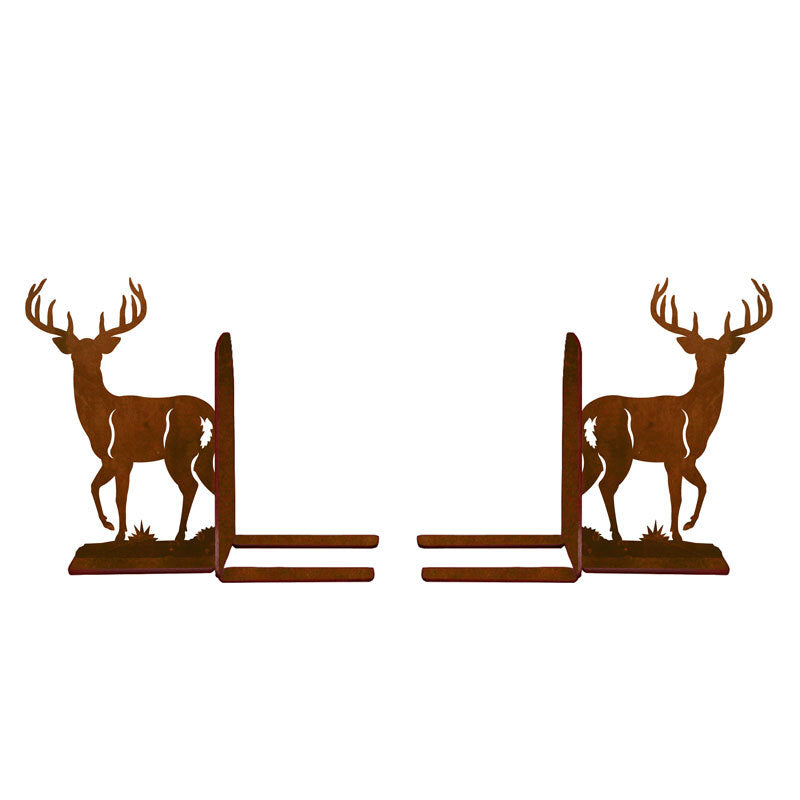 BE-5040 White Tail Deer Book Ends