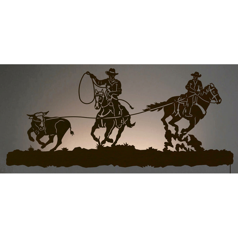 WA-9055 Team Roper Back Lite Wall Art