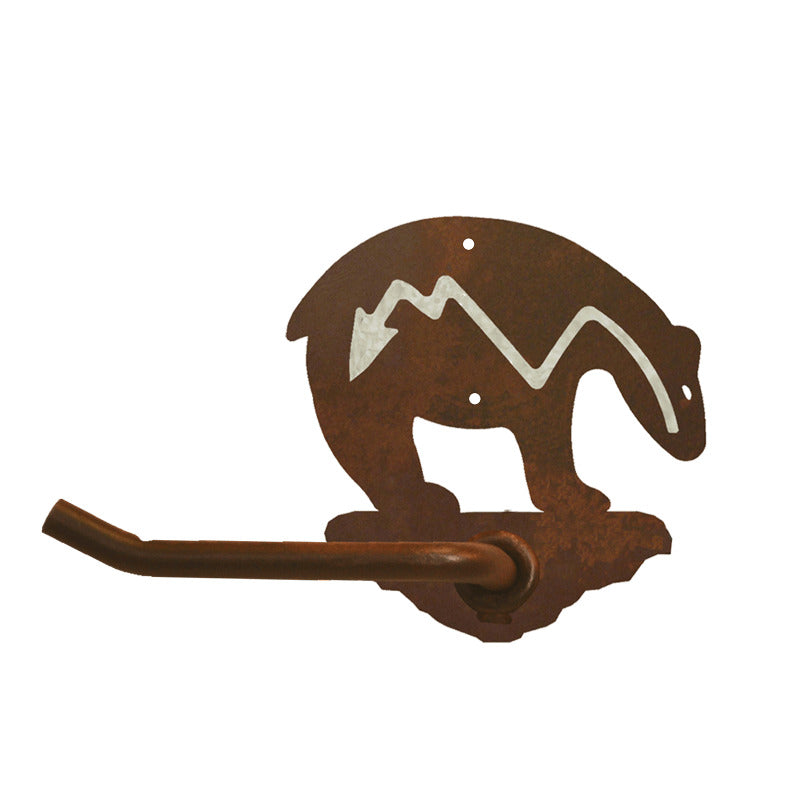 BA-8194 Fetish Bear Tissue Holder Burnished