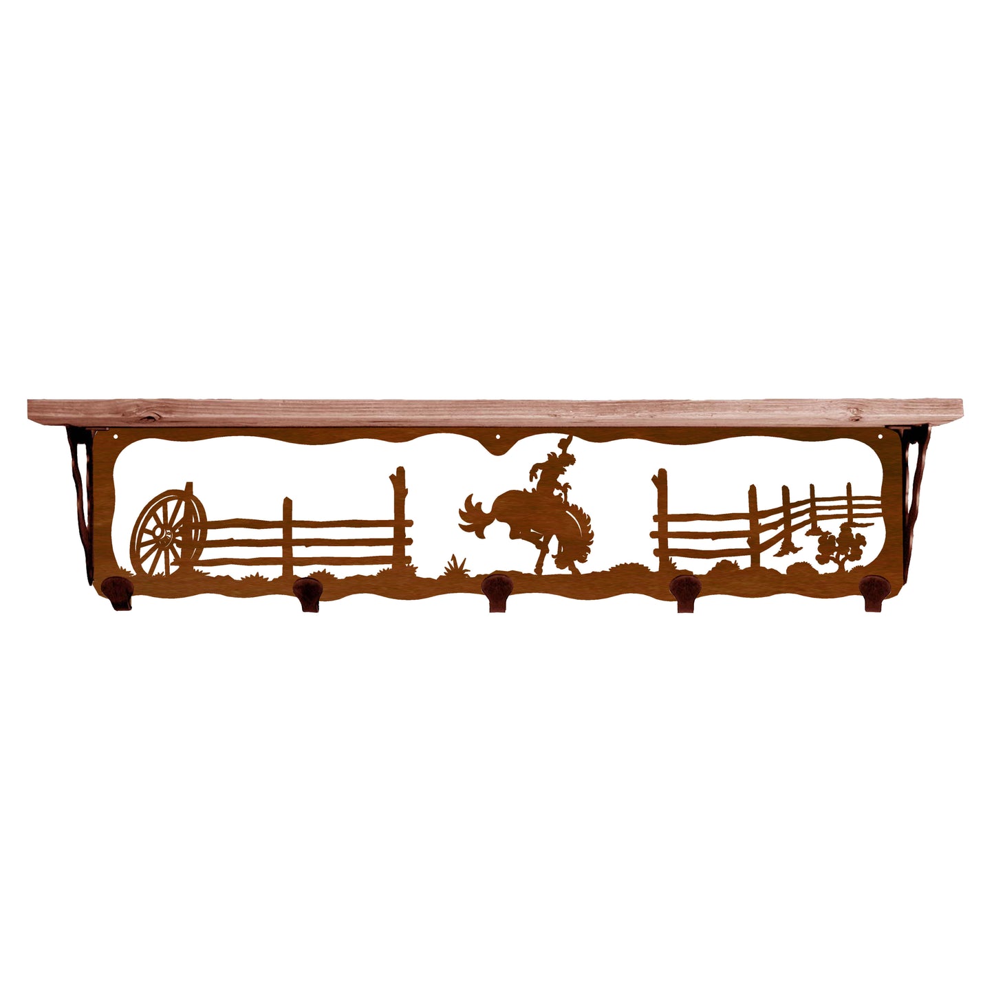 Bronc 34" Coat Hook Shelf