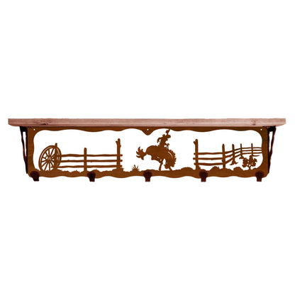 Bronc 34" Coat Hook Shelf