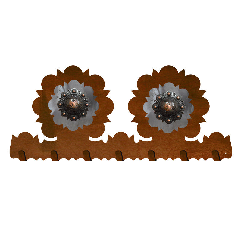 Copper Round Concho Key Chain Holder