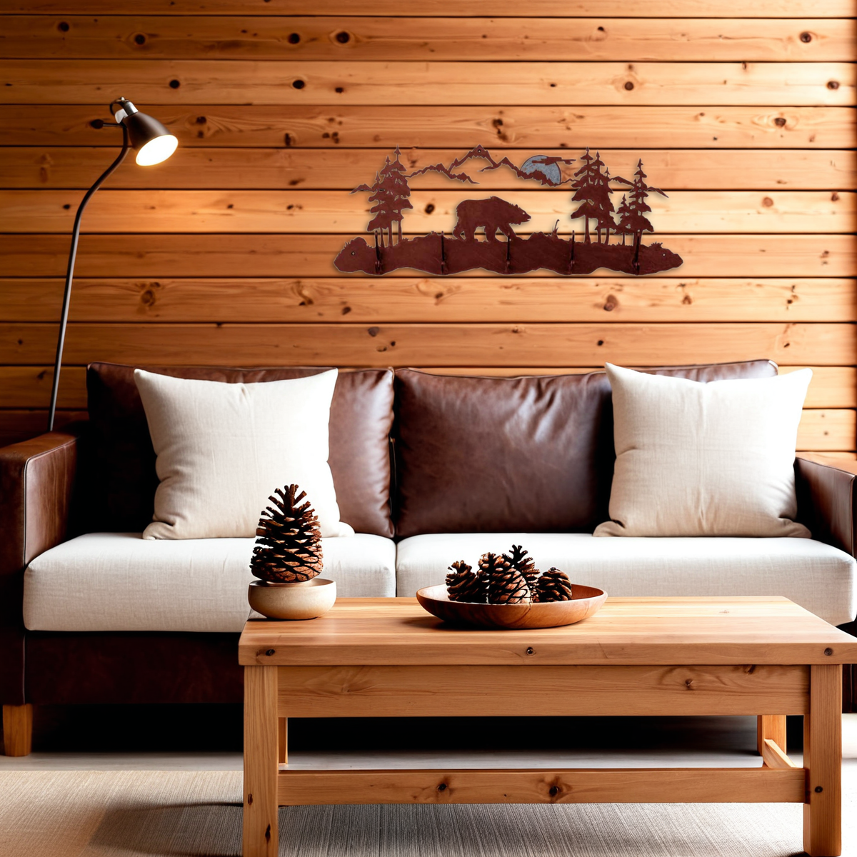 Bear Scenic Five Hook Burnished