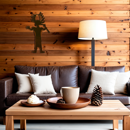 Antler Man Wall Art - 42"