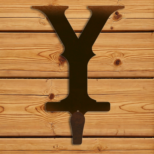 CHL-634 Y Western Font Single Coat Hook
