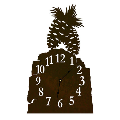 CL-7020 Pine Cone Table Clock