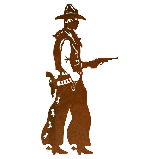 Pistol Cowboy 30" Wall Art