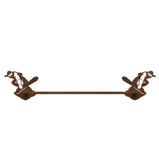 Snowboarder Towel Bar