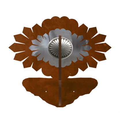 Sunburst Concho Double Coat Hook