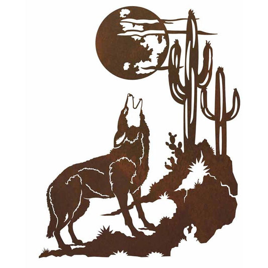 Howling Coyote 42" Wall Art