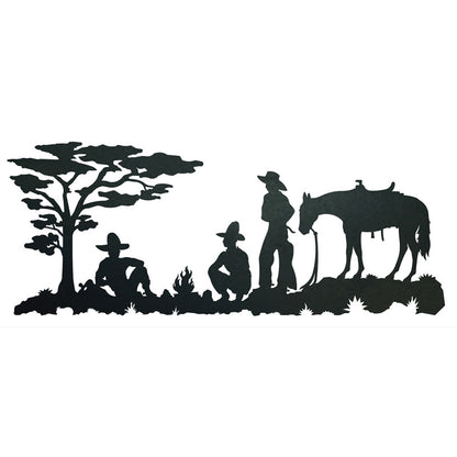 Cowboy Campfire 42" Wall Art