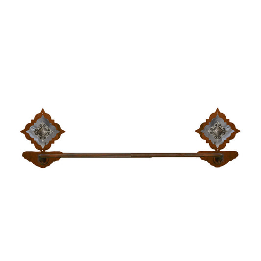 Diamond Silver Pico Concho Hand Towel Bar