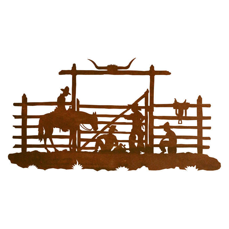 Cowboy Corral 42" Wall Art
