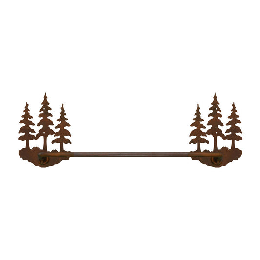 Triple Pine Hand Towel Bar