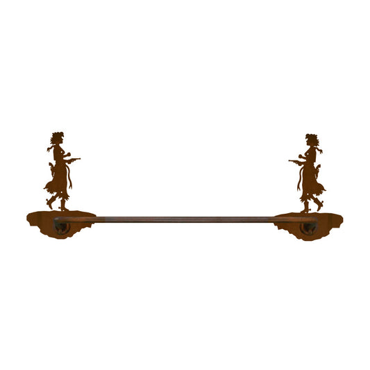 Pistol Cowgirl Hand Towel Bar