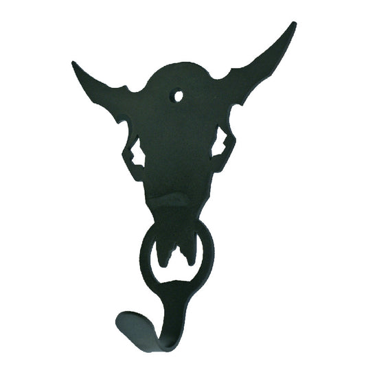 Buffalo Skull Single Coat Hook