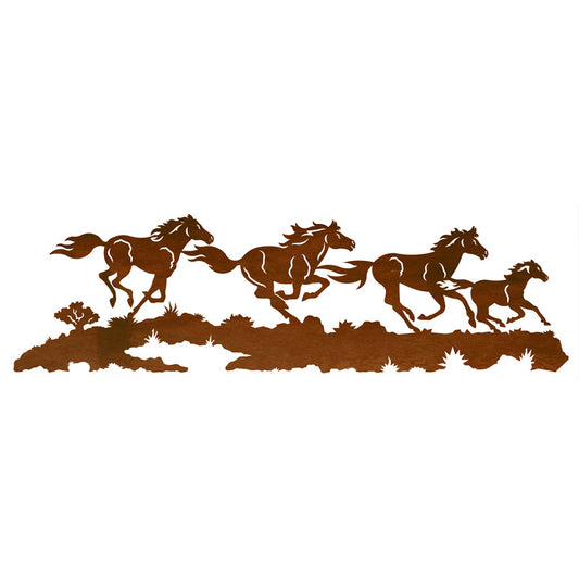 Running Horses 42" Wall Art