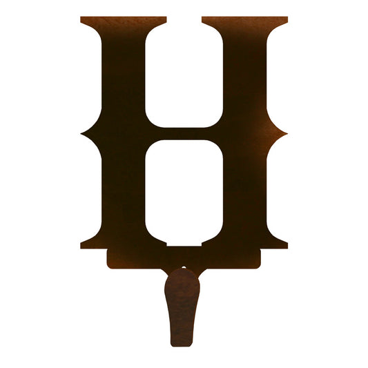 H Western Font Single Coat Hook