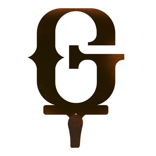 G Western Font Single Coat Hook